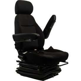 Concentric™ 470 Series Heavy Duty Seat with Low Profile Mechanical Suspension Vinyl Black 470020BK