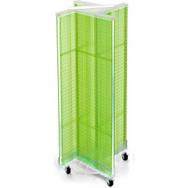 Global Approved 700443-GRE Pinwheel Pegboard Display W/Wheel Base 13.5