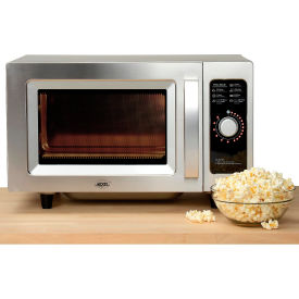Nexel® Commercial Microwave Oven 0.9 Cu. Ft. 1000 Watts Dial Control Stainless Steel 942242