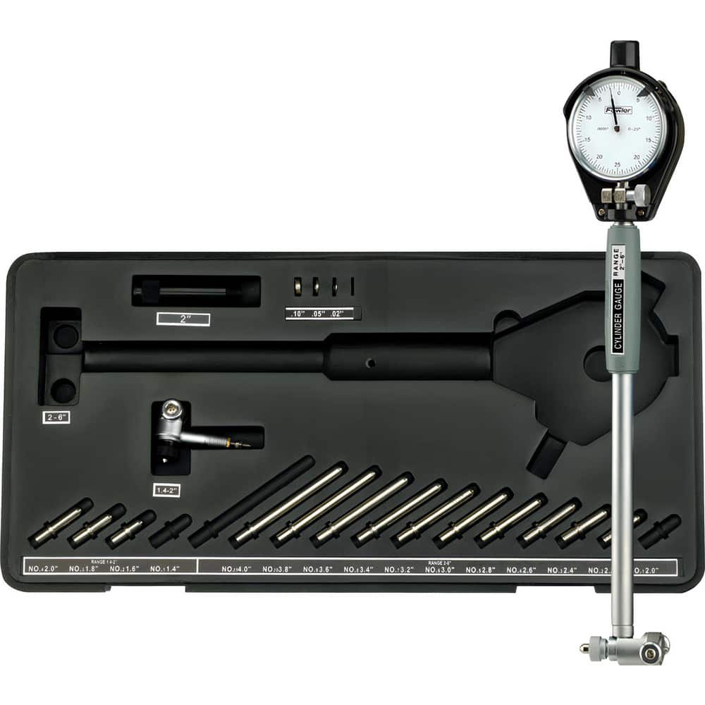 Dial Bore Gages; Dial Reading: 0.0001 ; Overall Length: 14.50 ; Number Of Anvils: 15 ; Material: Hardened Tool Steel ; Dial Face Color: White ; Includes Indicator: Yes MPN:52-646-500-0
