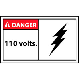 Graphic Machine Labels - Danger 110 Volts DGA30AP