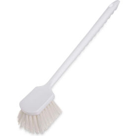 Carlisle Sparta 20 in. Utility Scrub Brush with Polyester Bristles White 40501EC02 - Pkg Qty 6