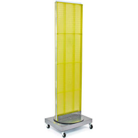 Global Approved 700253-YEL Pegboard Floor Stand 16