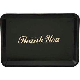 Winco Plastic Tip Tray with Gold Imprint Thank You 6-1/2