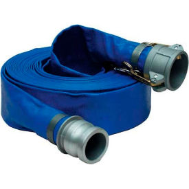 Apache Hose & Belting PVC Lay Flat Discharge Hose W/ CxE Aluminum Cam & Groove Fittings 3