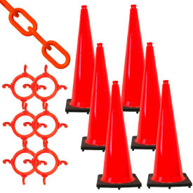 Mr. Chain 97213-6 Traffic Cone & Chain Kit Traffic Orange 13-6972