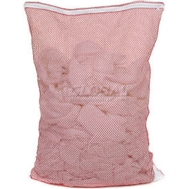 Mesh Bag W/ Nylon Zipper Closure Red 18x24 Medium Weight L-524ZR-V-RD - Pkg Qty 12