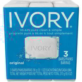 Ivory® Individually Wrapped Bar Soap White 3.1 Oz. Bars 72/Case - PAG12364 PAG12364