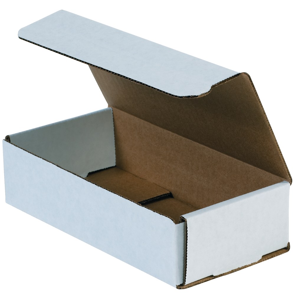 Partners Brand Corrugated Mailers 8in x 5in x 1in, White, Bundle of 50 MPN:M851