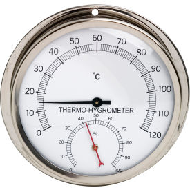 H-B DURAC Thermometer-Hygrometer 0/120C 0/100 Percent Humidity Range Stainless Steel 615050000