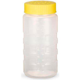 Vollrath® Traex Dripcut Dredges & Caps 4961-1308 Large Clear Dredge W/ Yellow Lid 4961-1308 - Pkg Qty 12