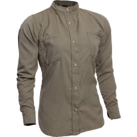 DRIFIRE® Women's Flame Resistant DH Air™ Work Shirt M Tall Khaki SHR-DHKW-MDTL