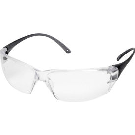 Elvex® Helium 18 Frameless Safety Glasses Anti-Fog Clear Lens Black Temples Pack of 12 WELSG59CAF - Pkg Qty 12