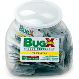 CoreTex® Bug X FREE 12841 Insect Repellent DEET Free Towelette Fish Bowl 50 Packets 12841