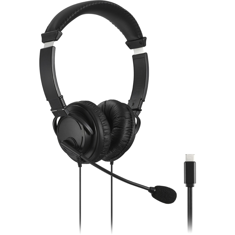 Kensington Classic USB-C Headset with Mic - Stereo - USB Type C - Wired - Over-the-head - Binaural - Circumaural - K97457WW MPN:K97457WW