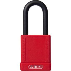 ABUS 74/40 Keyed Different Lockout Padlock 1-1/2-Inch Non-Conductive Shackle Red 09805 09805 - Pkg Qty 10