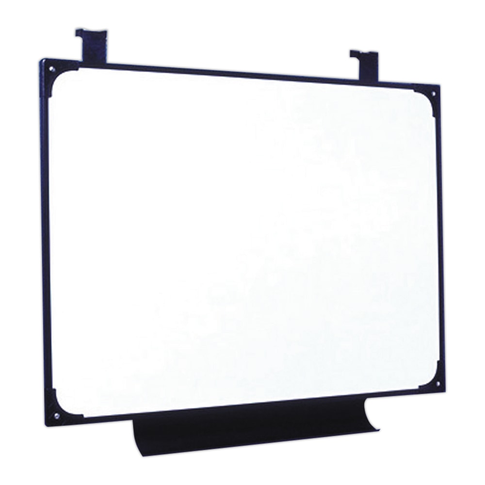 SKILCRAFT Melamine Dry-Erase Marker Whiteboard, 29in x 38 1/2in, Plastic Frame With Black Finish (AbilityOne 7520 01 454 5704) MPN:4545704