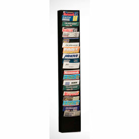 20 Pocket Vertical Literature Rack - Black 400-08