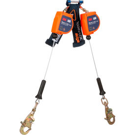 3M DBI-SALA Nano-Lok Edge Twin-Leg Personal Self Retracting Lifeline Steel Swivel Snap Hook 8'L 7012819228