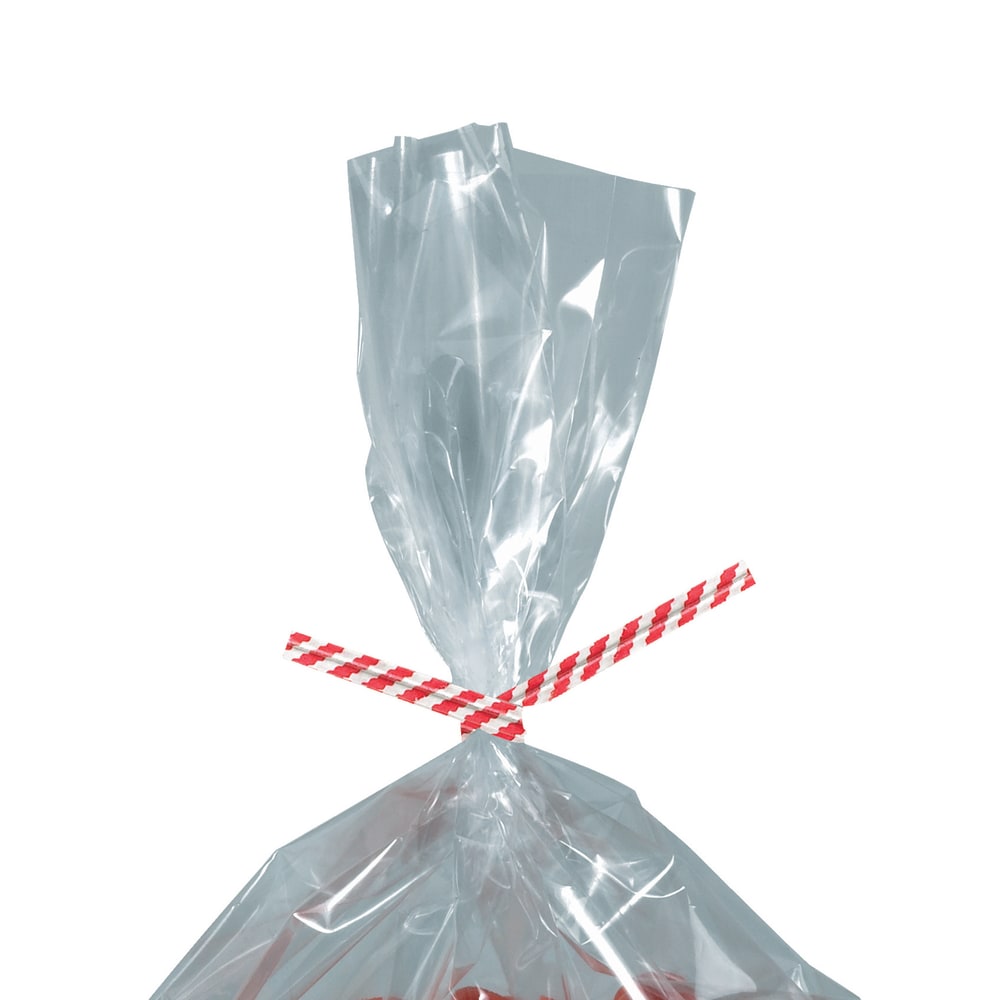 Partners Brand Paper Twist Ties, 5/32in x 6in, Red Stripe, Case Of 2, 000 MPN:PBT6CS