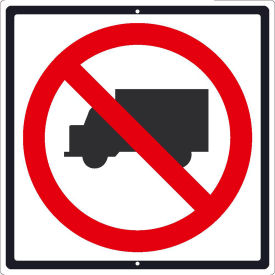 NMC TM537J Traffic Sign No Trucks Sign 24
