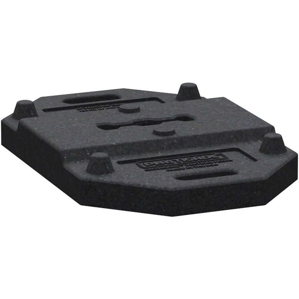 Barrier Parts & Accessories, For Use With: Crosscade 24 & 36 Panels , Includes: Base , Height (Inch): 3-1/2 , Length (Inch): 27-5/8 , Color: Black  MPN:430-RB-43