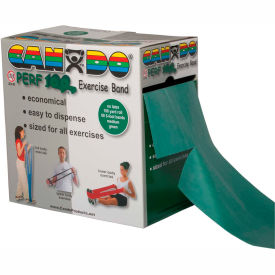 CanDo® Perf 100® Latex Free Exercise Band Green 100 Yard Roll 1 Roll/Box 10-5693