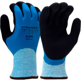 Pyramex® GL506C Insulated Cut Resistant Dipped Gloves Latex Coated ANSI A5 2XL Blue GL506CX2 - Pkg Qty 12