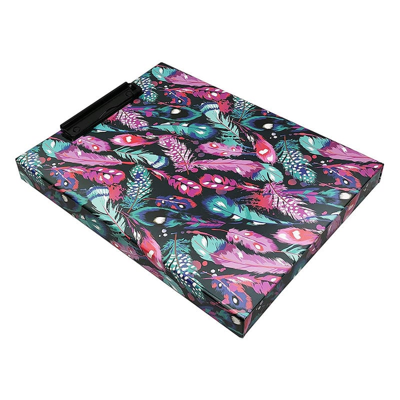 Snap-N-Store Storage Clipboard, 1-3/4in x 12-5/8in, Bright Feathers MPN:SNS02056