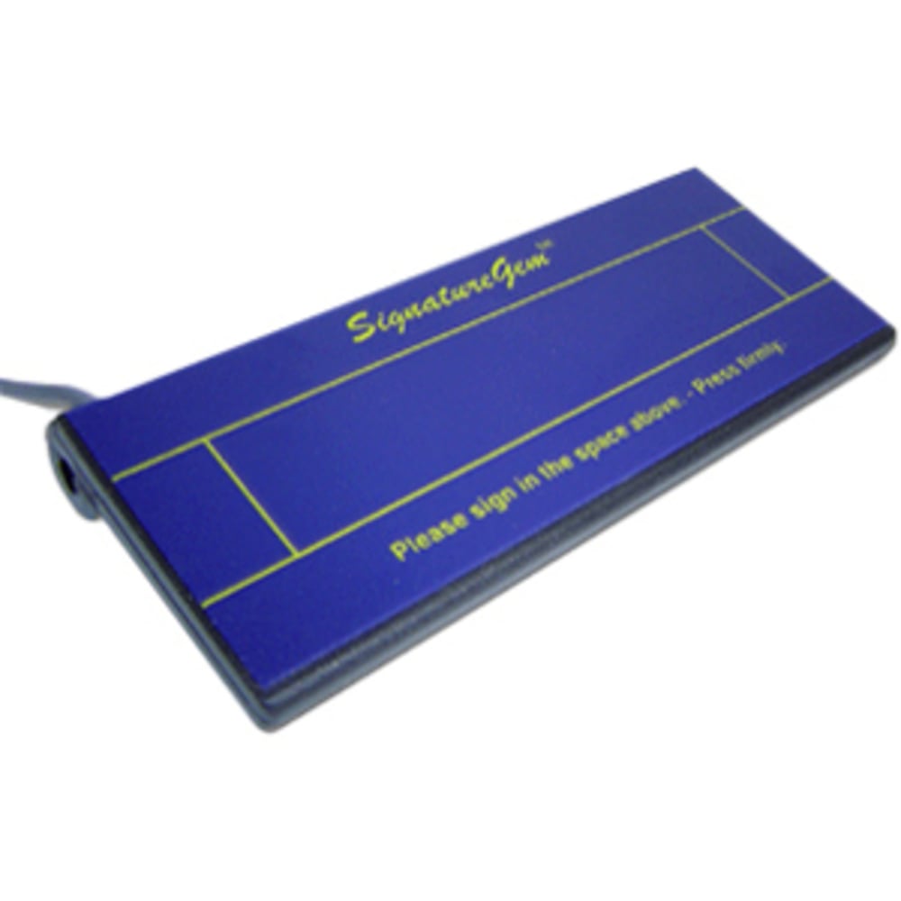 Topaz SignatureGem T-S261 Electronic Signature Capture Pad - Active Pen - 4.80in x 1.20in Active Area - USB - 410 PPI MPN:T-S261-HSB-R