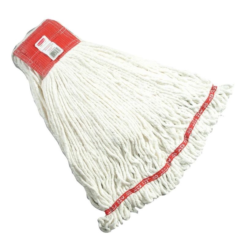 Rubbermaid Premium Web Foot Shrinkless Wet Mop, Large 5in Headband, White MPN:FGA25306WH00