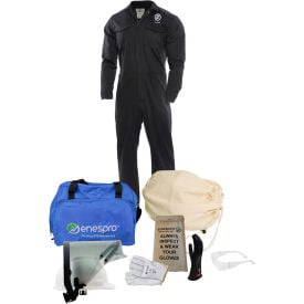 Enespro® ArcGuard® 12 cal/cm2 UltraSoft Arc Flash Kit with FR Coverall LG Glove Size 08 KIT2CV11LG08