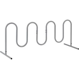 GoVets™ Wave Bike Rack 9-Bike Capacity Free Standing Gray 349FGY670