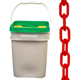 Mr. Chain® Plastic Barrier Chain In A Pail 1-1/2