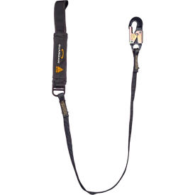 Guardian Arc Flash Shock Absorbing Lanyard Fixed Single Leg Aluminum Snap Hook & Web Loop 6'L 3400035