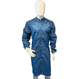 Transforming Technologies TX4000 ESD Cleanroom Apparel Frock S Navy Blue TX40FRNB02