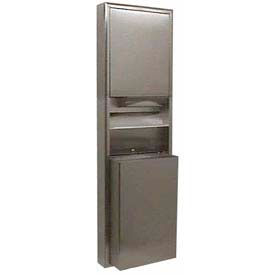 Bobrick® ClassicSeries™ Surface Mount Convertible Folded Paper Towel Dispenser/Receptacle B-3949