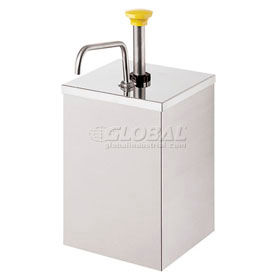 Server 67580  Stainless Steel Pump w/Shroud Holds #10 Can (Not Included) Thick Condiments 67580