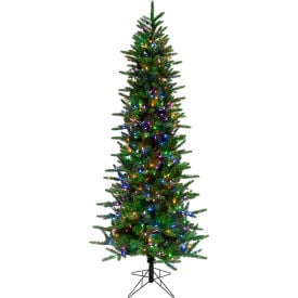 Fraser Hill Farm Artificial Christmas Tree - 6.5 Ft. Carmel Pine - Multi LED Lights FFCP065-6GR