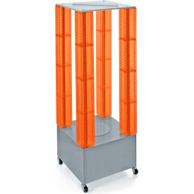Global Approved 700228-ORG Multi-Tower Pegboard Floor Display 20