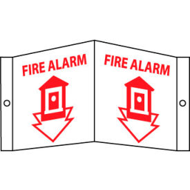 NMC™ Fire Visi Vinyl Sign Fire Alarm 14-1/2