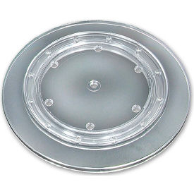 Approved 610115-CLR Flat Revolving Display Base 0.75