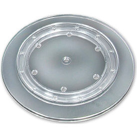 Global Approved 610115-CLR Flat Revolving Display Base 0.75
