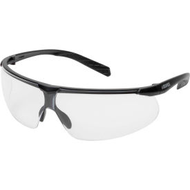 Elvex® Helium 20™ Lightweight Safety Glasses Anti-Fog Clear Lens Black Frame Pk of 12 WELSG62CAF - Pkg Qty 12
