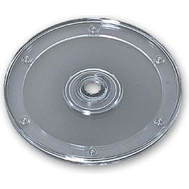 Global Approved 610166-CLR Flat Revolving Display Base 0.5