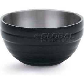 Vollrath® Double-Wall Insulated Serving Bowl 4659160 3.4 Quart Black Black 4659160 - Pkg Qty 6