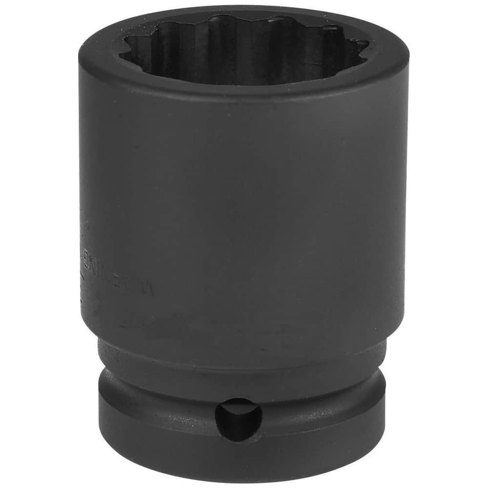 Impact Sockets, Socket Size (mm): 44 , Number Of Points: 12 , Drive Style: Square , Material: Chromium-Vanadium Steel , Finish: Black Oxide  MPN:JHW6M-1244
