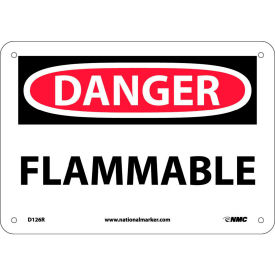 NMC D126R OSHA Sign Danger Flammable 7