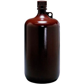 Thermo Scientific Nalgene™ Large Narrow-Mouth Amber Bottles 4 Liter Case of 6 2204-0010