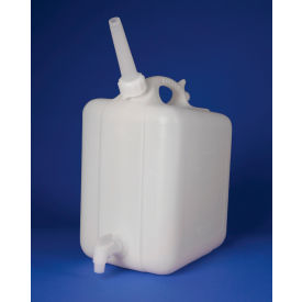 Bel-Art Polyethylene Jerrican with Spigot 20 Liters (5 Gallons) Screw Cap 3/4